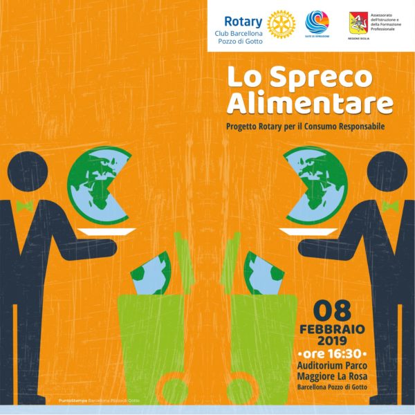 Barcellona PG. Consumo responsabile, incontro su “Lo spreco alimentare” del Rotary Club, presente l’Ass. regionale Lagalla