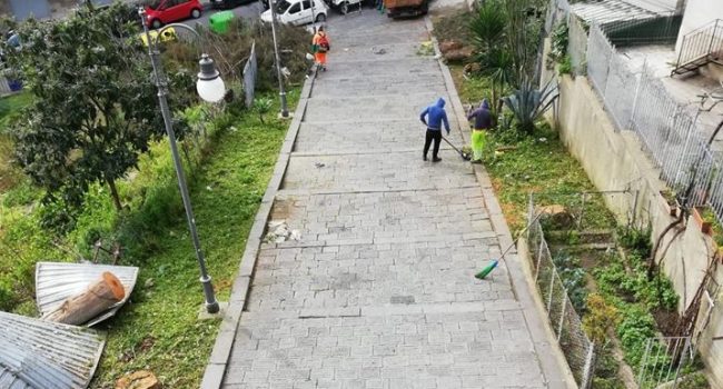 Messina. Scalinata di via Gonfalone rimessa a nuovo