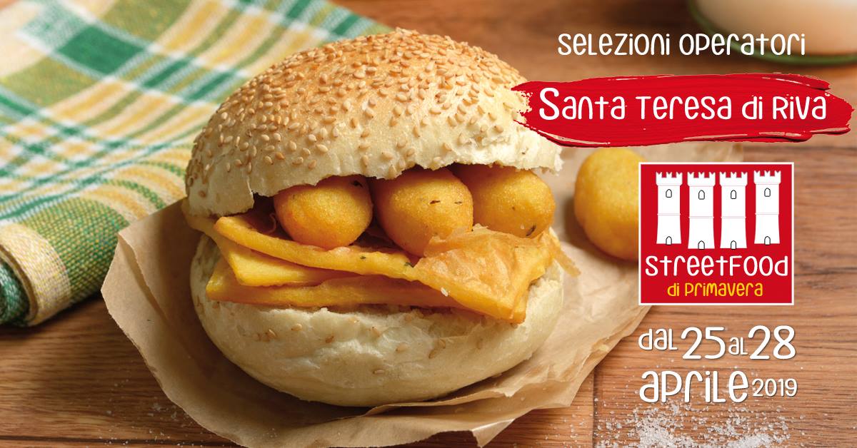 Santa Teresa Riva. Street Food di primavera, scaduto termine per operatori inizia selezione