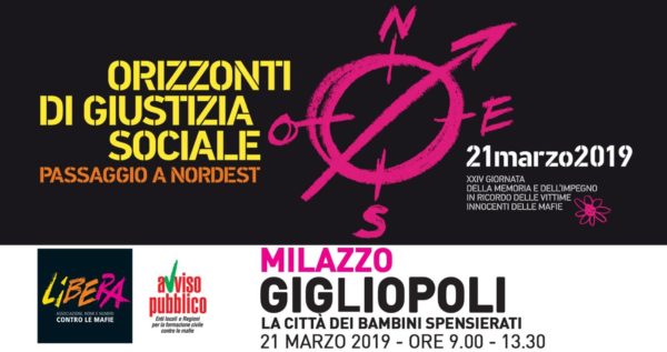 Milazzo . A Giglipoli la XXIV Giornata Nazionale della Memoria e dell’Impegno in ricordo delle vittime innocenti delle mafie