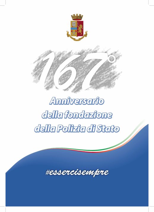 Tutto pronto per il 167° Anniversario della fondazione della Polizia di Stato