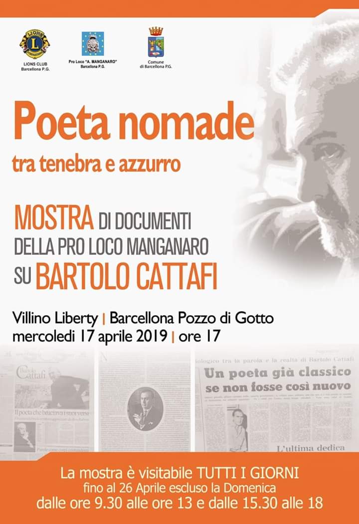 Barcellona PG. Mostra di documenti  su Bartolo Cattafi al Villino Liberty “Foti-Arcodaci” 