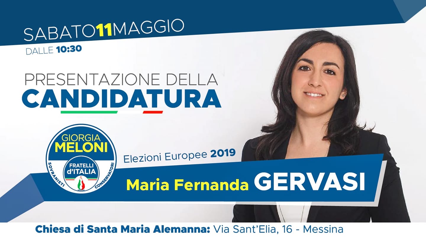 Elezioni Europee 2019. Maria Gervasi lancia la sfida, si presenta sabato a Messina