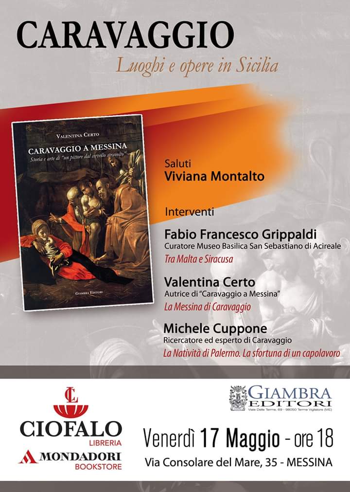 Messina. L’evento “Caravaggio: luoghi e opere in Sicilia” alla Libreria Ciofalo
