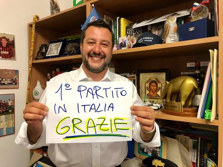 Elezioni Europee. Il trionfo di Matteo Salvini, Pd secondo partito, sonora sconfitta per il M5S