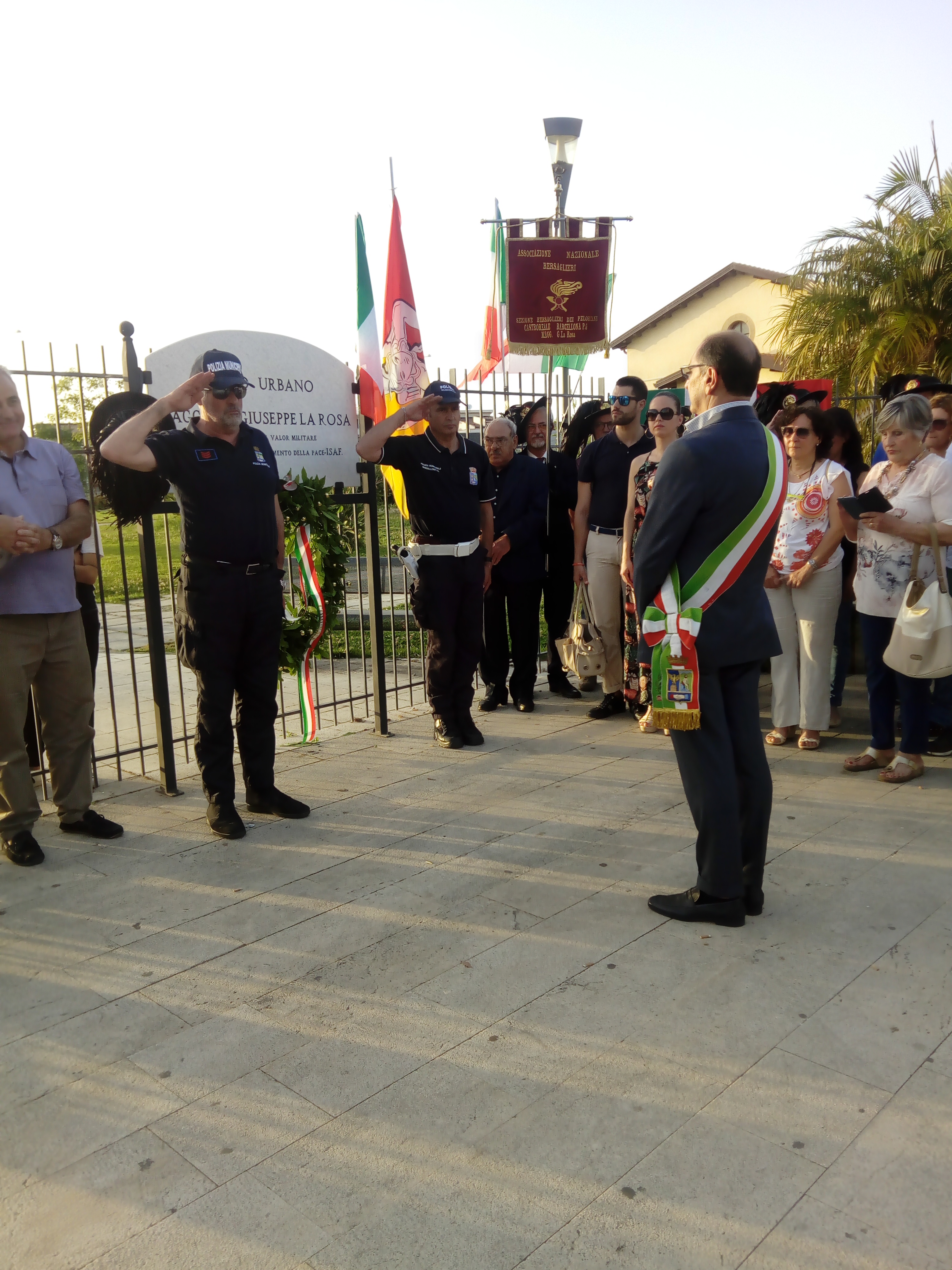 Barcellona PG. Commemorato il Maggiore Giuseppe La Rosa nel 6° Anniversario della morte in Afghanistan 