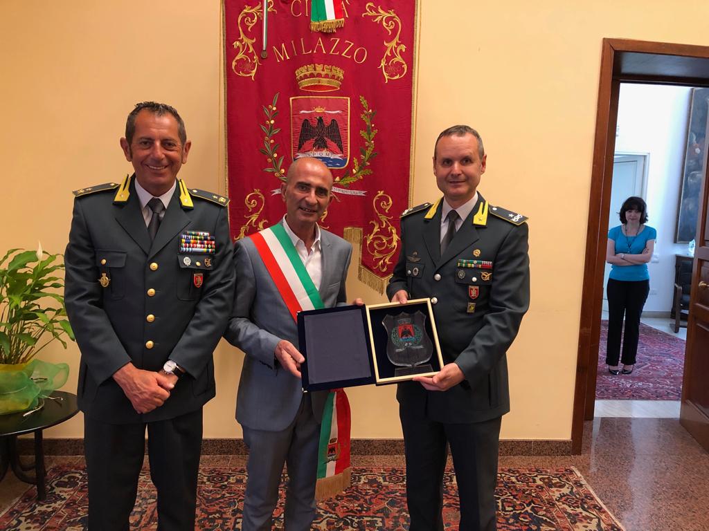 Visita istituzionale del comandante provinciale della Guardia di Finanza di Messina