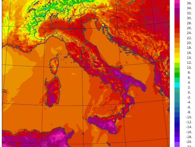 Meteo. Ondata di caldo africano, week-end di fuoco con picchi di 40°