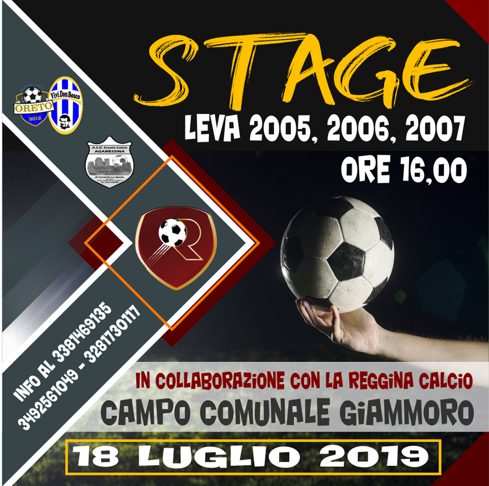 Calcio. Stage per giovani talenti dal 2005 al 2007