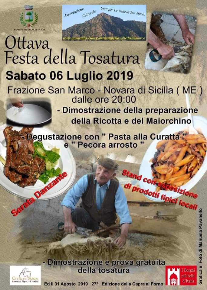 Novara di Sicilia. La Festa della Tosatura 2019