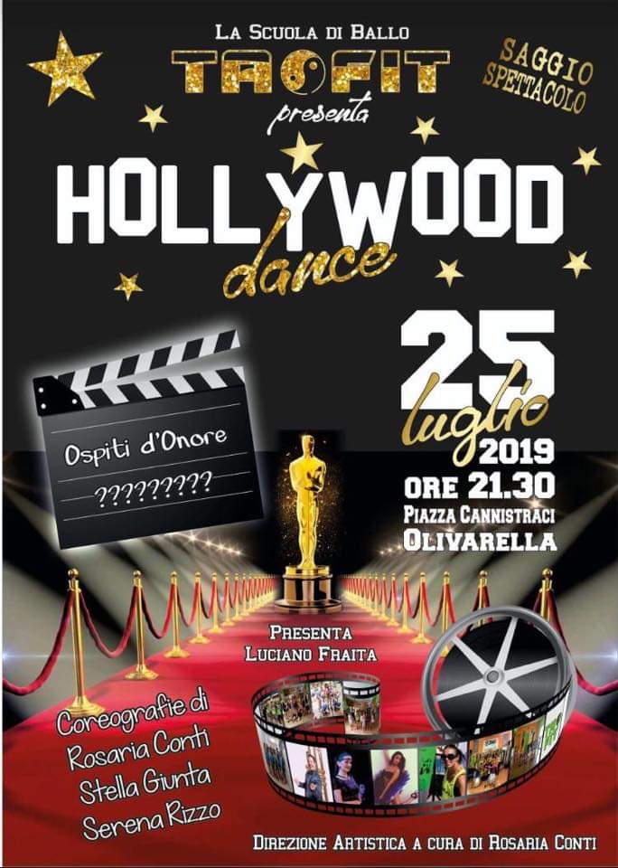 Olivarella. Il saggio-spettacolo “Hollywood dance” della Scuola di Ballo “TAOFIT”