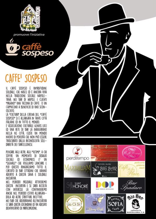 Barcellona PG. Successo per l’iniziativa “caffè sospeso”, rilanciata anche in estate