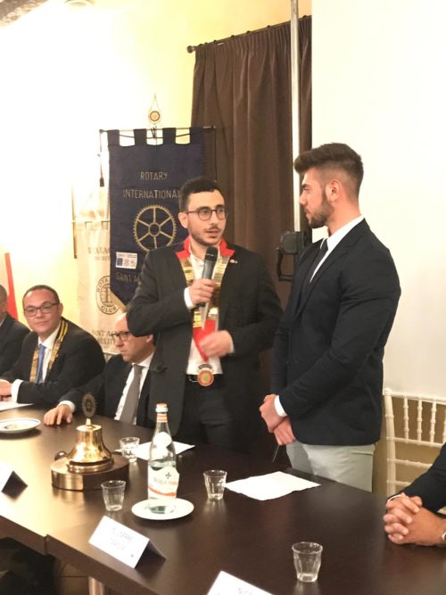 S.Agata Militello. Al Rotaract, nuovo presidente il 19enne Giuseppe Cardia