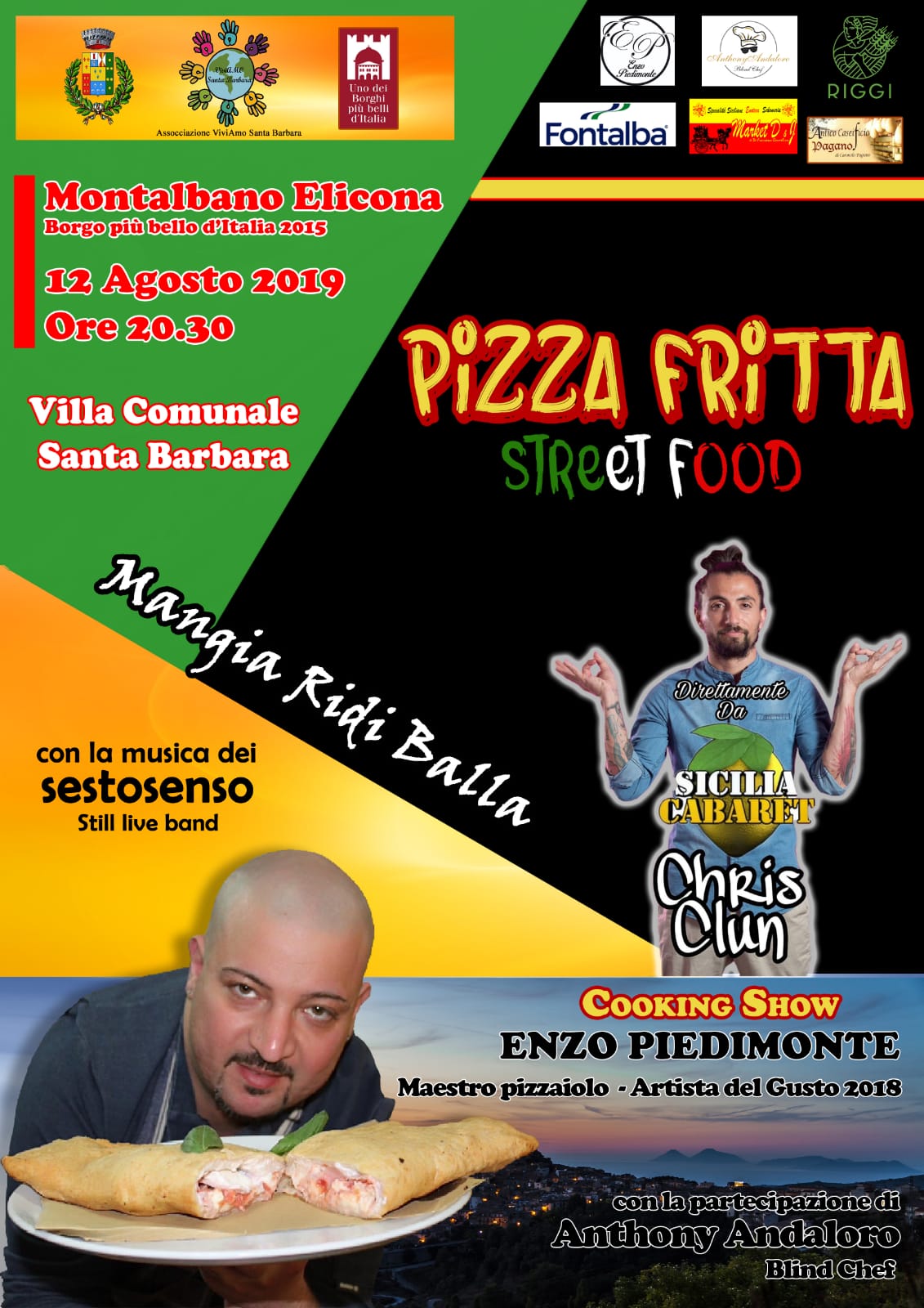 A Santa Barbara di Montalbano Elicona il Pizza Fritta Street Food