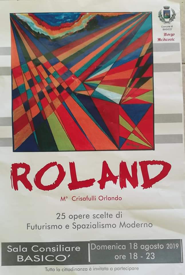 Basicò. Mostra di Pittura dell’artista Orlando ROLAND Crisafulli nella Sala Consiliare