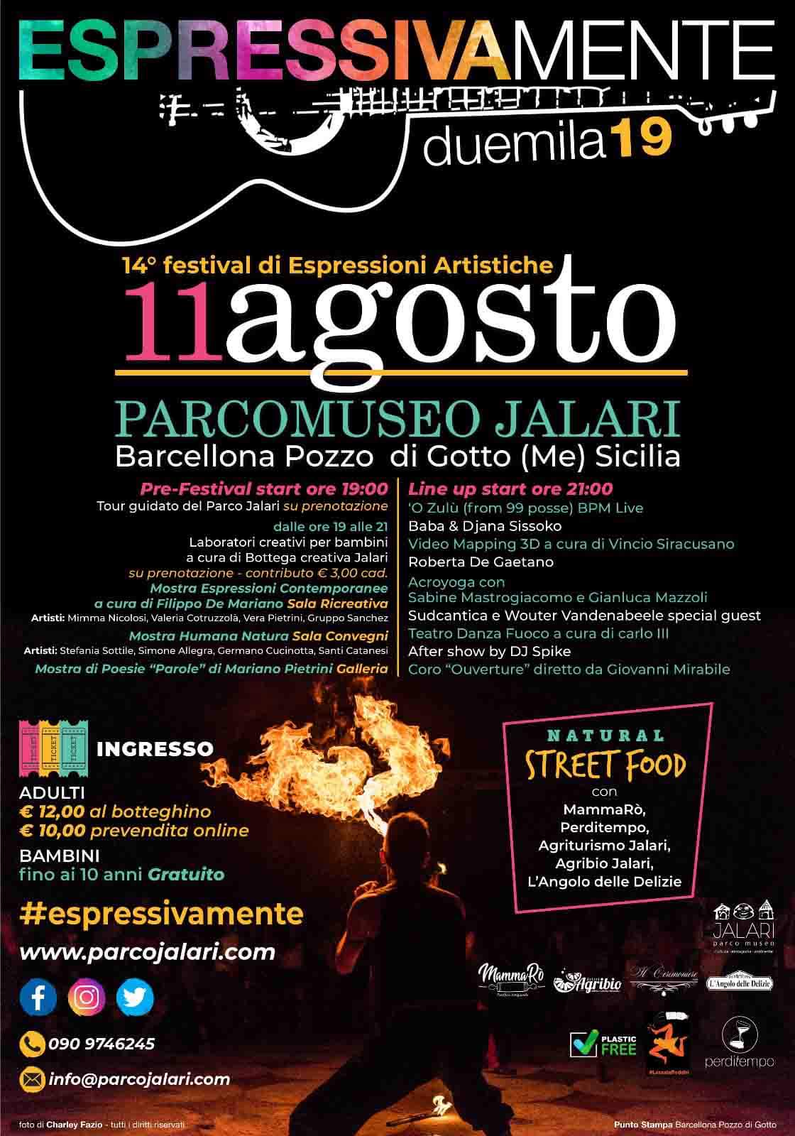 Barcellona PG.  Il Festival EspressivaMente 2019 al Parco Museo Jalari 