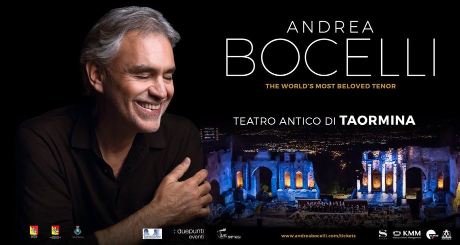 Al Teatro Antico di Taormina, l’atteso evento: Andrea Bocelli con il Coro Lirico Siciliano