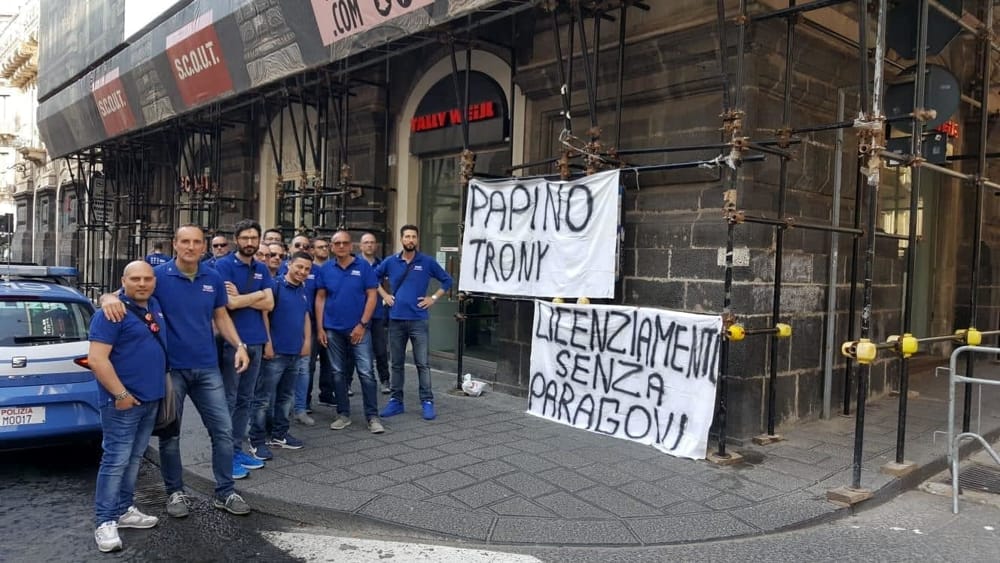 Lavoro. Vertenza Papino, fumata nera incontro a Catania, D’Agostino: “Pronti a sciopero ad oltranza nelle sedi aperte”