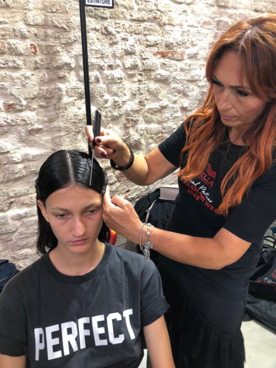 Barcellona PG. Alla Milano Fashion Week 2019, Angela Calpona Official Hair Stylist