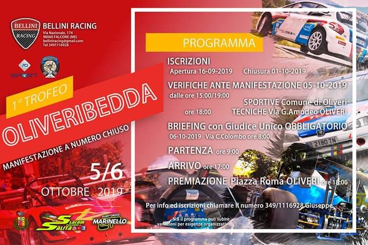 Oliveri. Al via 1° trofeo ‘OliveriBedda’ – II° memorial Angelo Aliberti nel centro cittadino