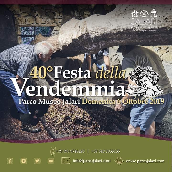 Barcellona PG. La Festa della Vendemmia 2019 al Parco Museo Jalari 