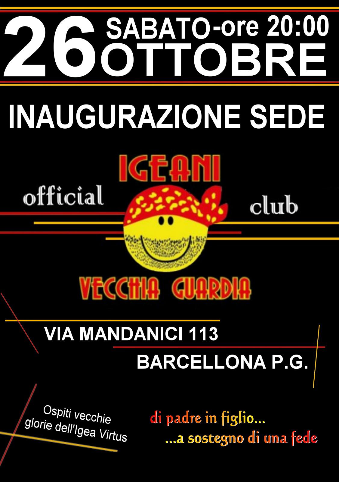 Barcellona PG. Club Igeani Vecchia Guardia, inaugurano la propria ‘casa giallorossa’: “Via ad avventura di sport e sociale”