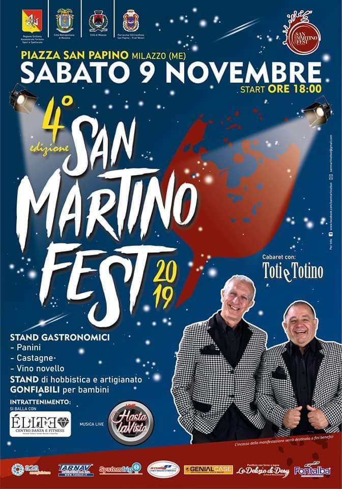Milazzo, ritorna il “San Martino Fest”