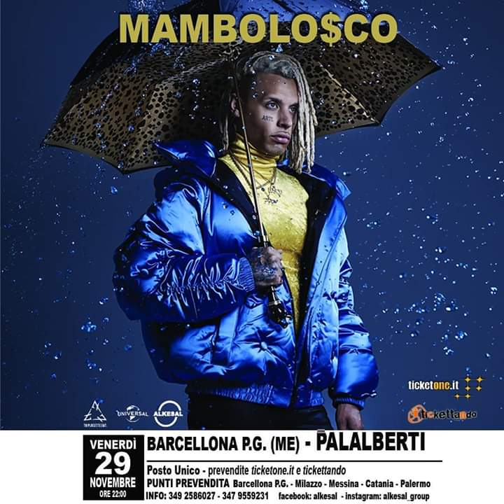 Barcellona PG. Il noto rapper Mambolosco in concerto al PalAlberti 