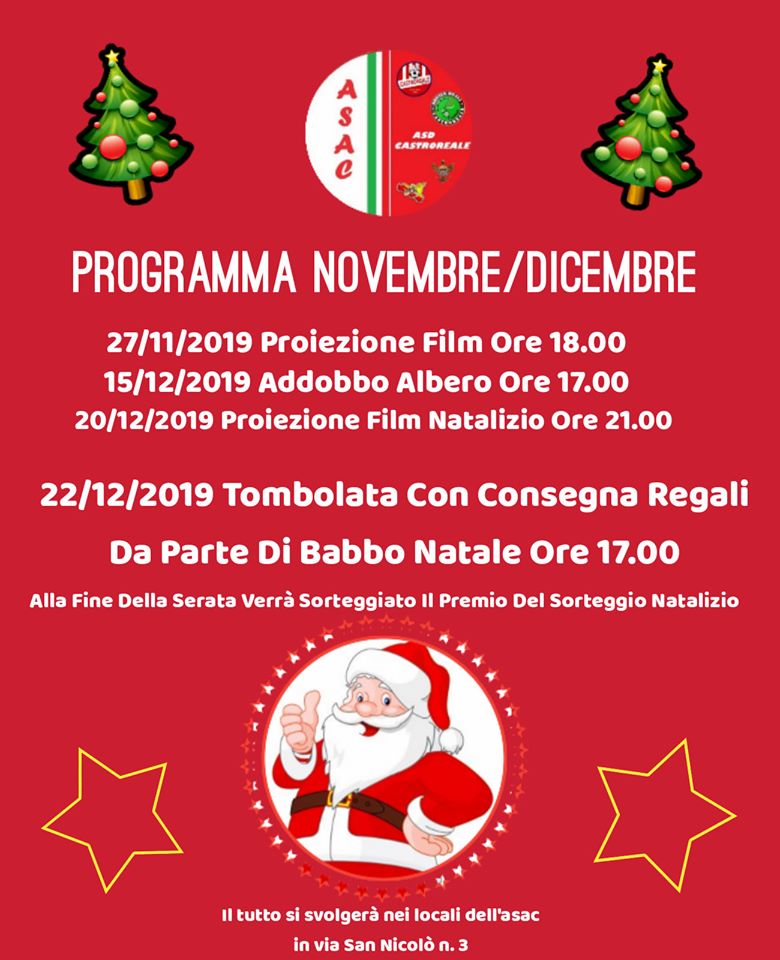 Castroreale. Un Natale ricco di arte, cultura, spettacoli e tradizioni.