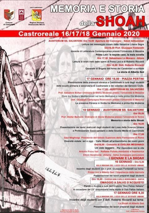 Castroreale. “Memoria e Storia della Shoah”, una ‘tre giorni’ di incontri e riflessione