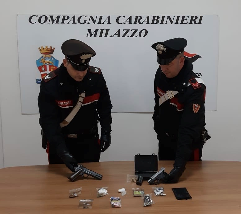 Milazzo. Arrestati due fratelli per detenzione illegale di armi