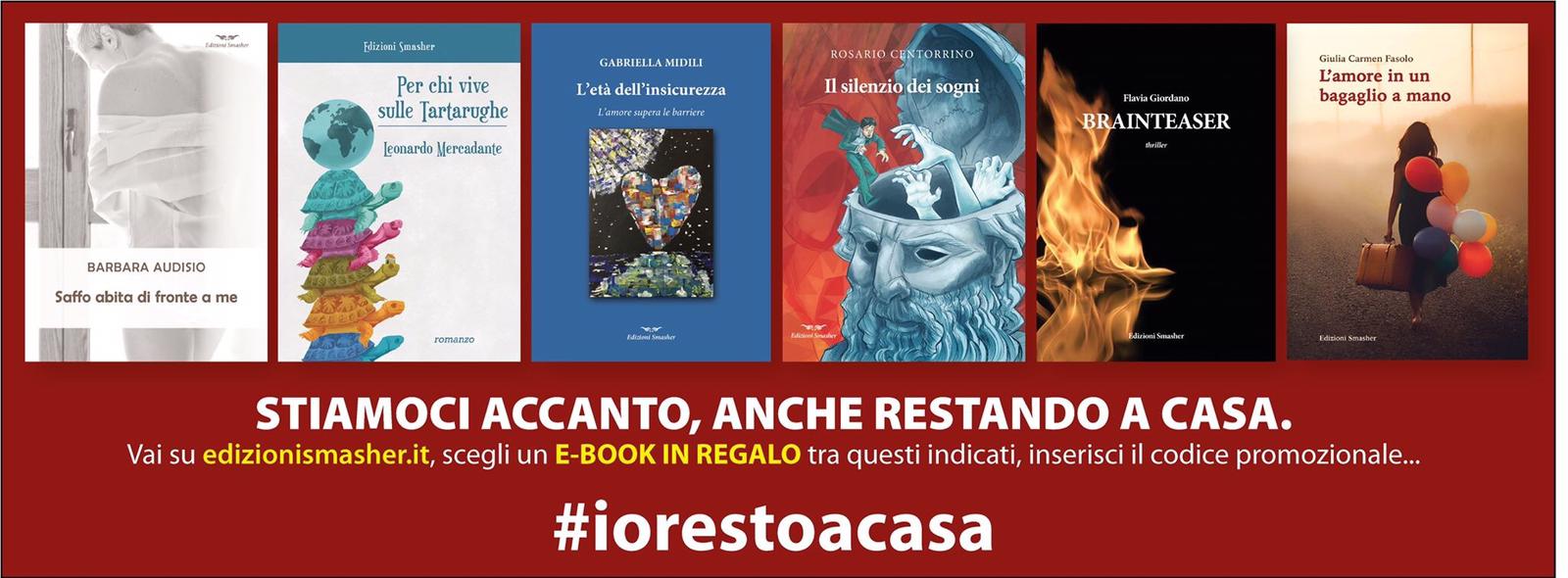 Iniziativa Solidale di Edizioni Smasher. Giulia Carmen Fasolo: “Restiamo a casa in compagnia di un buon libro.”