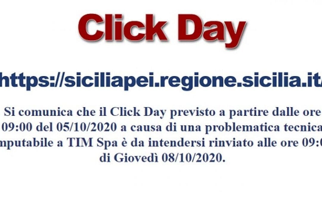 Regione. Caos Clickday, Fava: “Colpa della collera degli Dei?”