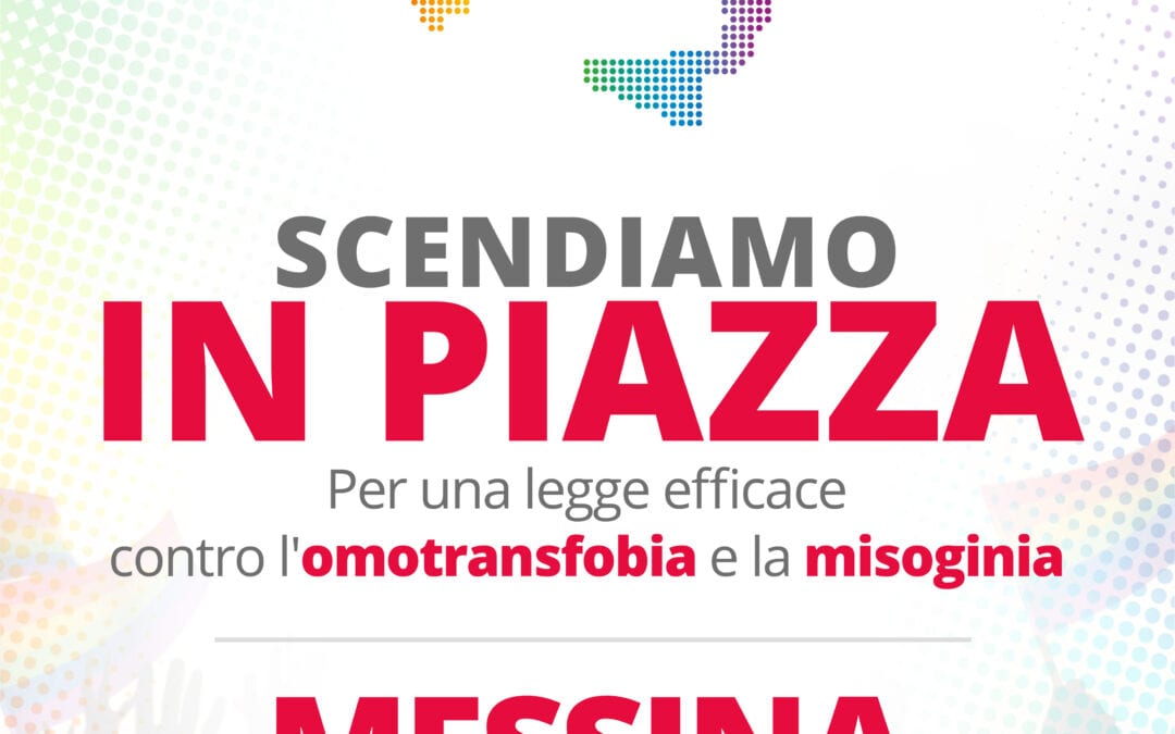 Arcigay Makwan Messina in Piazza Unione Europea per dire NO a omobistransfobia e misoginia
