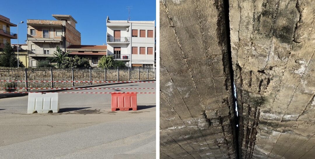 Nubifragio Barcellona Pozzo di Gotto. Verifiche di sicurezza; chiuso il ponte di Via Roma