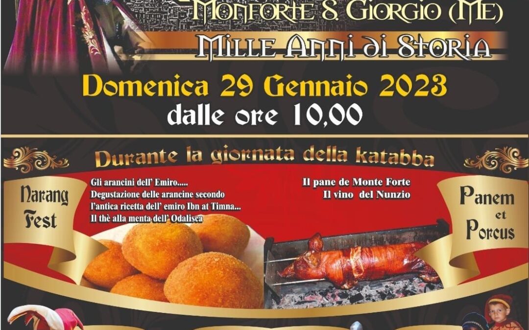 Monforte San Giorgio. 20 giorni di storia, leggende e tradizioni medievali