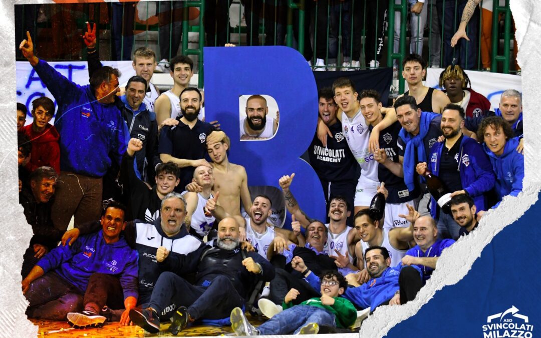 Milazzo. Basket, promozione in serie B degli Svincolati: plauso dell’Amministrazione