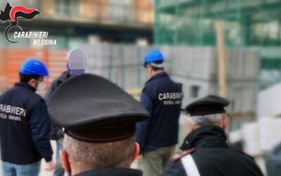Controlli nei cantieri a Barcellona PG e Santo Stefano di Camastra: sanzioni per oltre 12 mila euro