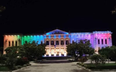 Messina. Palazzo Zanca illuminato dai colori dell’arcobaleno LGBTQ+, esposto drappo della libertà per “Stretto Pride 2023”