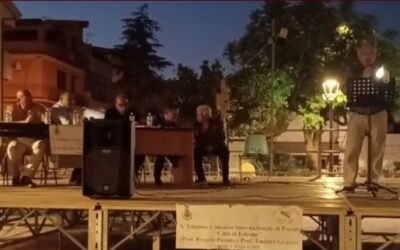 Falcone. La Cerimonia di Premiazione del 10° Concorso Internazionale di Poesia “Città di Falcone” Prof. Rosario Piccolo e Prof. Tindaro Grasso