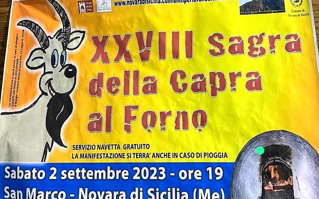 Novara di Sicilia. La 28^ Sagra della Capra al Forno a San Marco