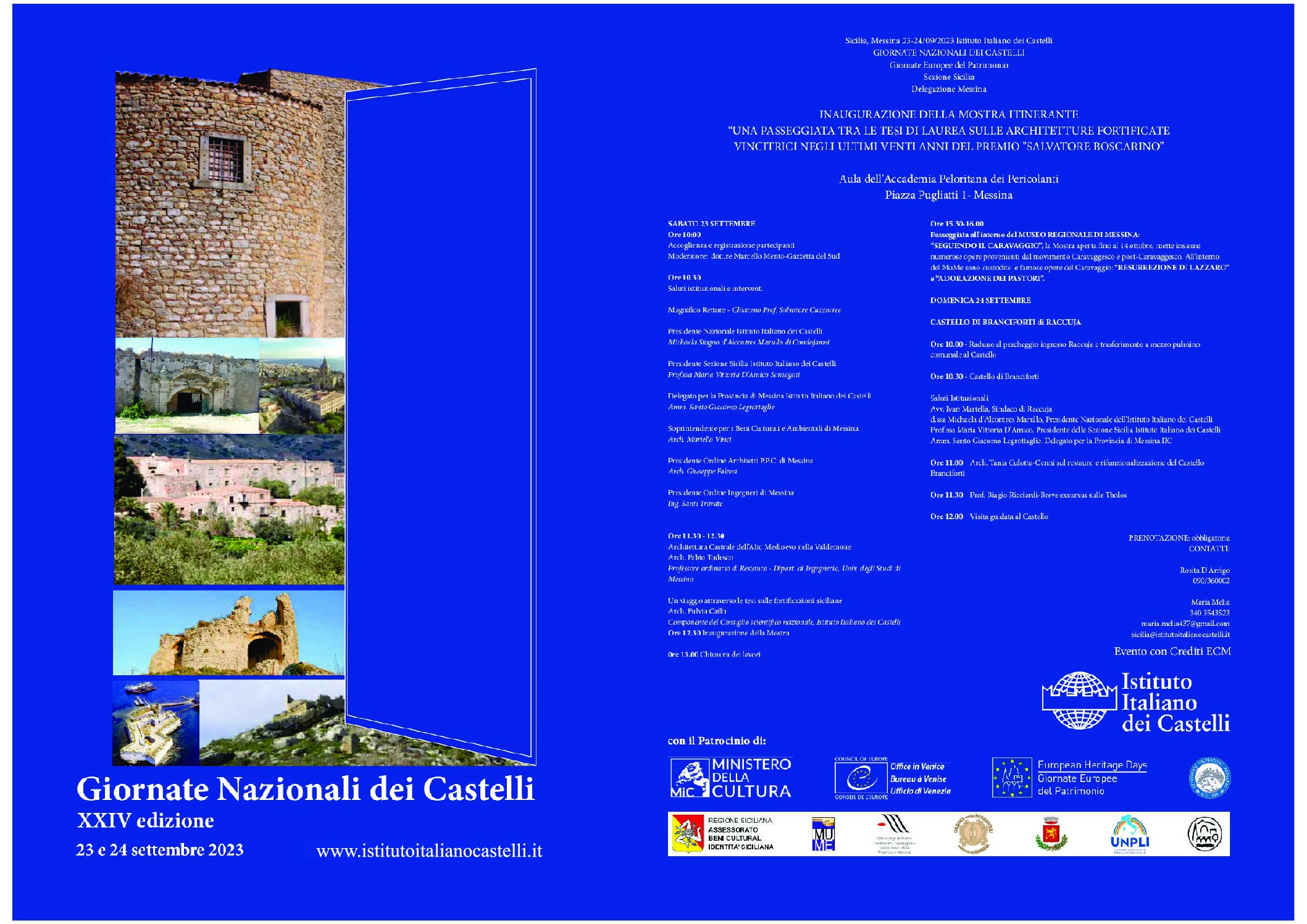 XXIV edizione Giornate nazionali dei Castelli, a Messina passeggiata tra gli studi di laurea sulle architetture fortificate