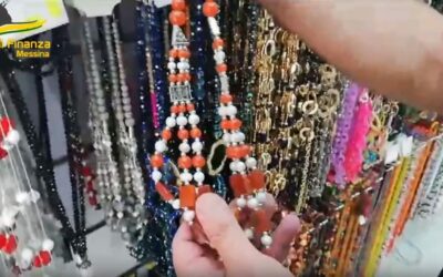 Messina. Sequestrati oltre 50.000 articoli di bigiotteria in un negozio del centro