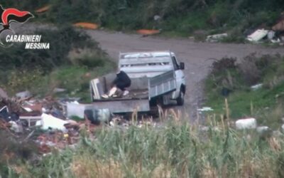 Barcellona PG. Sversavano rifiuti nei torrenti Mela e Patrì: 66 persone indagate, 14 camion sequestrati