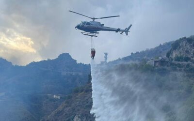 Incendi a Messina e Castelmola, roghi domati da intervento dei Canadair