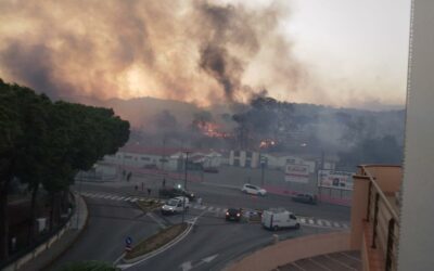 Villafranca Tirrena nella morsa degli incendi, danni e disagi a Calvaruso, Serro e Castello