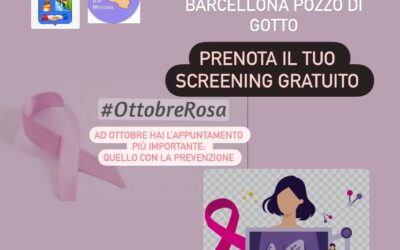 Barcellona PG. ‘Ottobre Rosa’, infopoint per prenotazione screening gratuiti