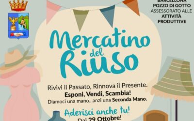 Barcellona PG. Torna il “Mercatino del riuso”, ogni ultima domenica del mese