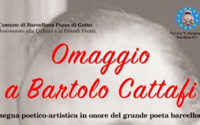 Barcellona PG. La rassegna poetico-artistica “Omaggio a Bartolo Cattafi” venerdì 24 novembre all’Auditorium San Vito 