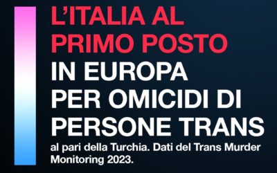 Tdor, Italia ancora in testa in Europa per classifica crimini transfobici: “Servono nuove norme e nuovi protocolli”